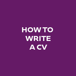 How to Write a CV